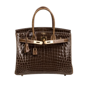 Brown croc bag